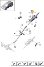 PAB419065C Porsche Steering Column