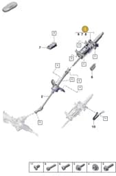 PAB419506F Porsche Steering Column