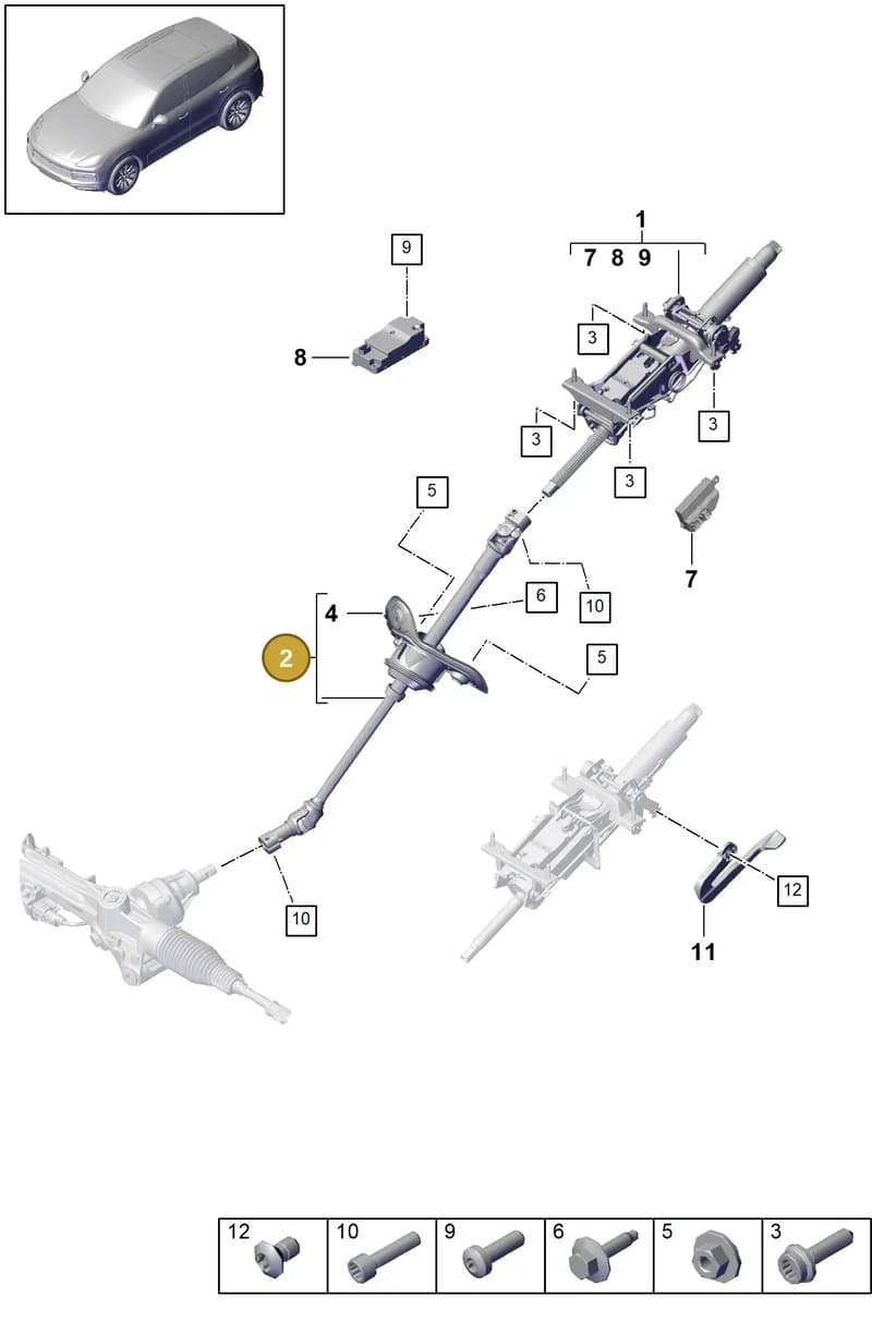PAB419753 — Porsche Cayenne (2017-2023) diagram p51403300, position 2