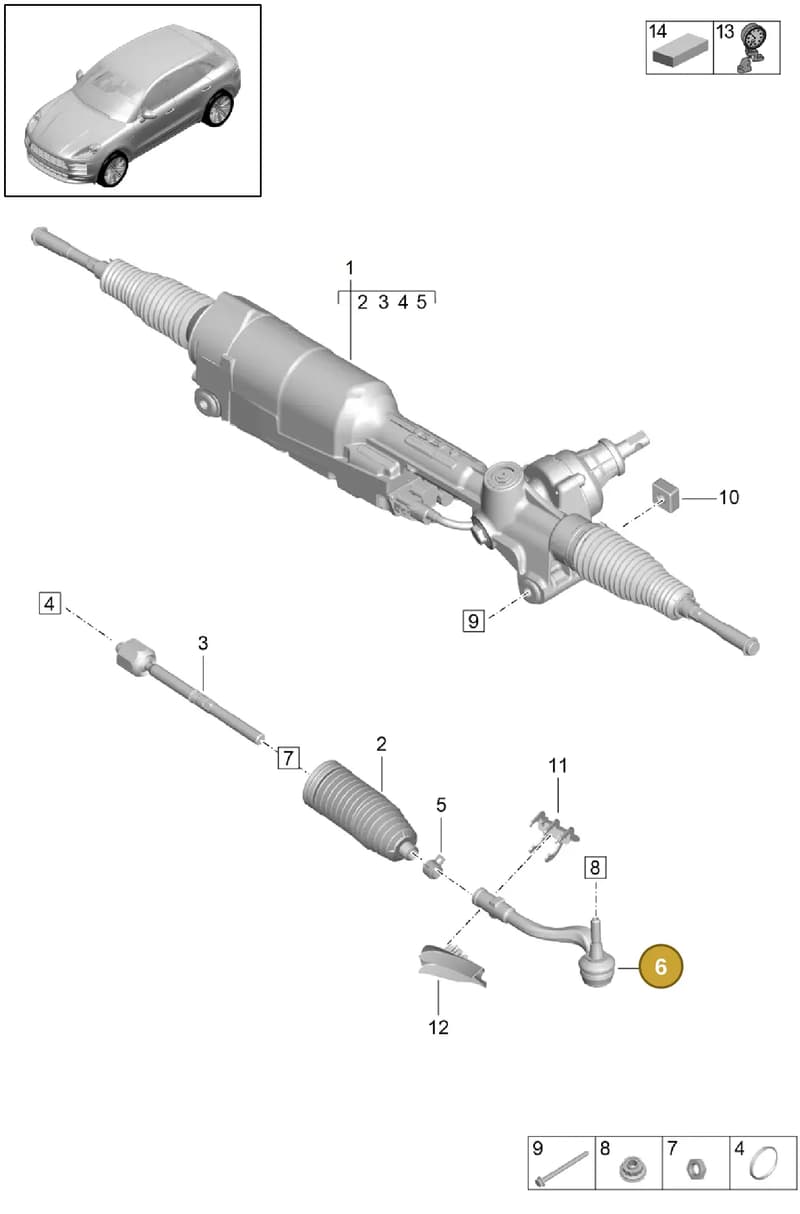 PAB423812 — Porsche Macan (2018-2022) diagram p52403000, position 6