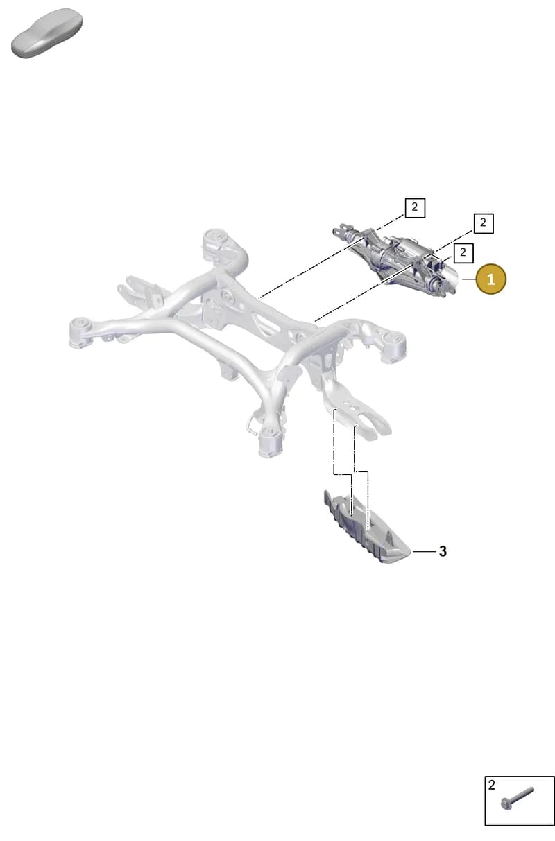 PAB501055B — Porsche Cayenne Coupe (2023-2023) diagram p60503000, position 1