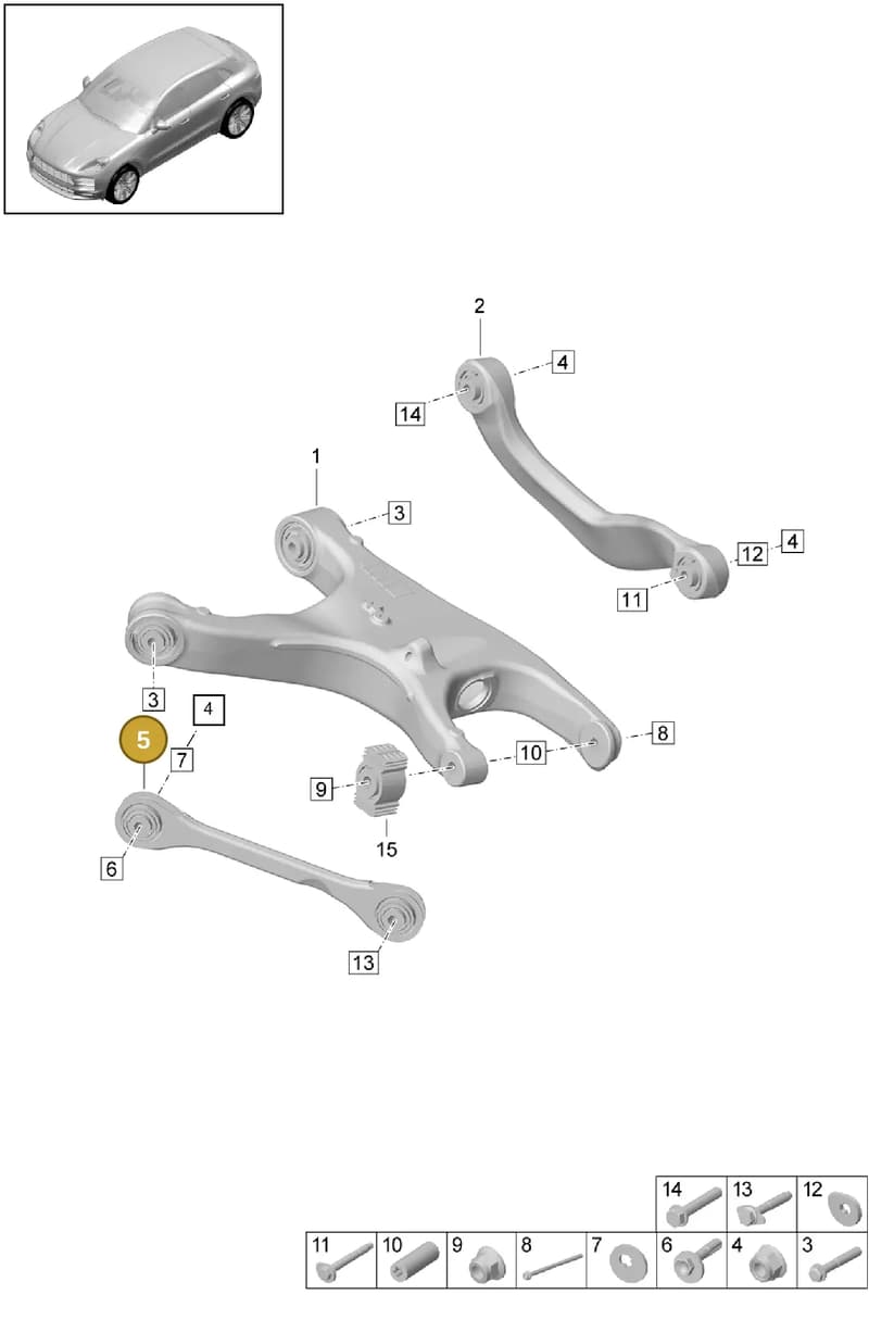 PAB501529B — Porsche Macan (2018-2022) diagram p52501010, position 5
