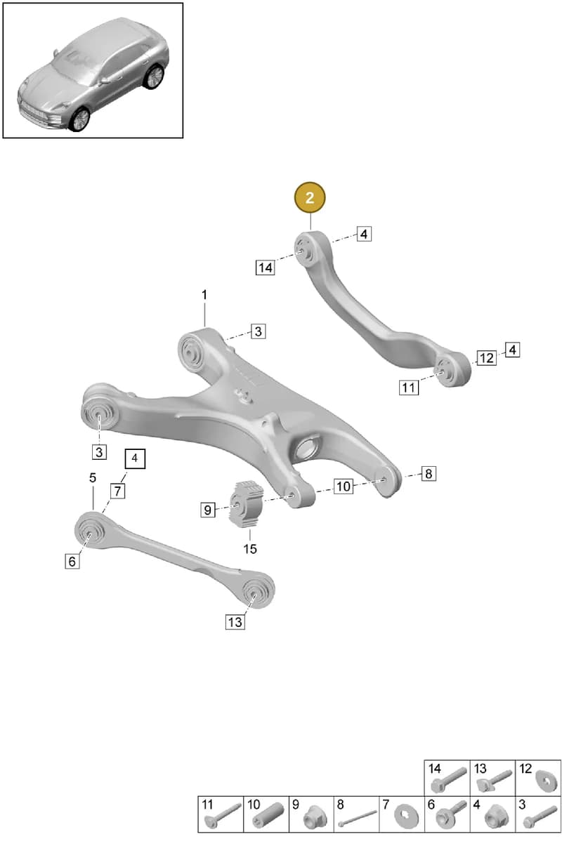 PAB505324 — Porsche Macan (2018-2022) diagram p52501010, position 2
