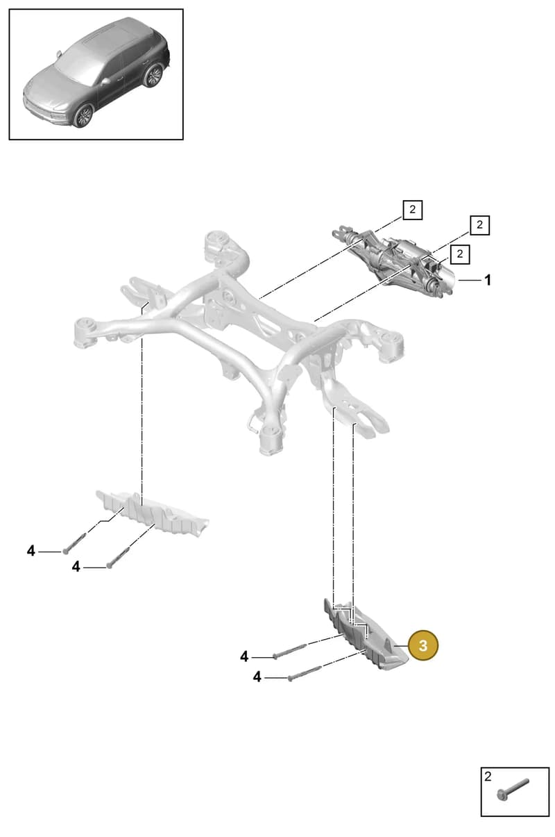 PAB505415 — Porsche Cayenne (2017-2023) diagram p51503000, position 3