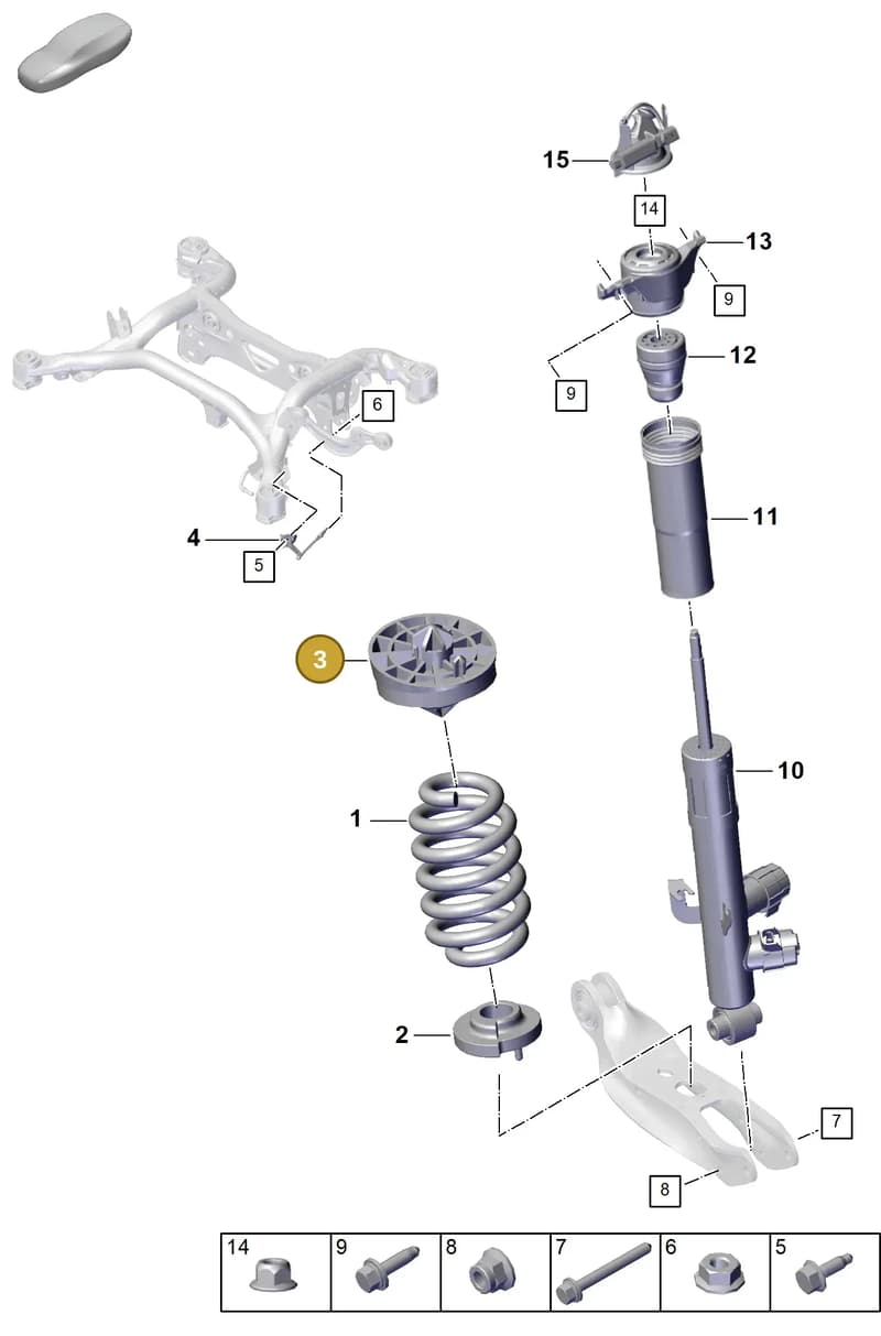 PAB512149 — Porsche Cayenne Coupe (2023-2023) diagram p60502010, position 3