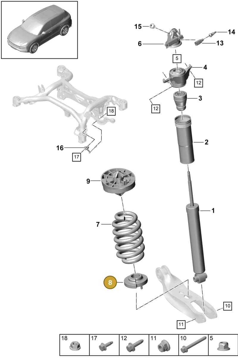PAB512297 — Porsche Cayenne (2017-2023) diagram p51502000, position 8