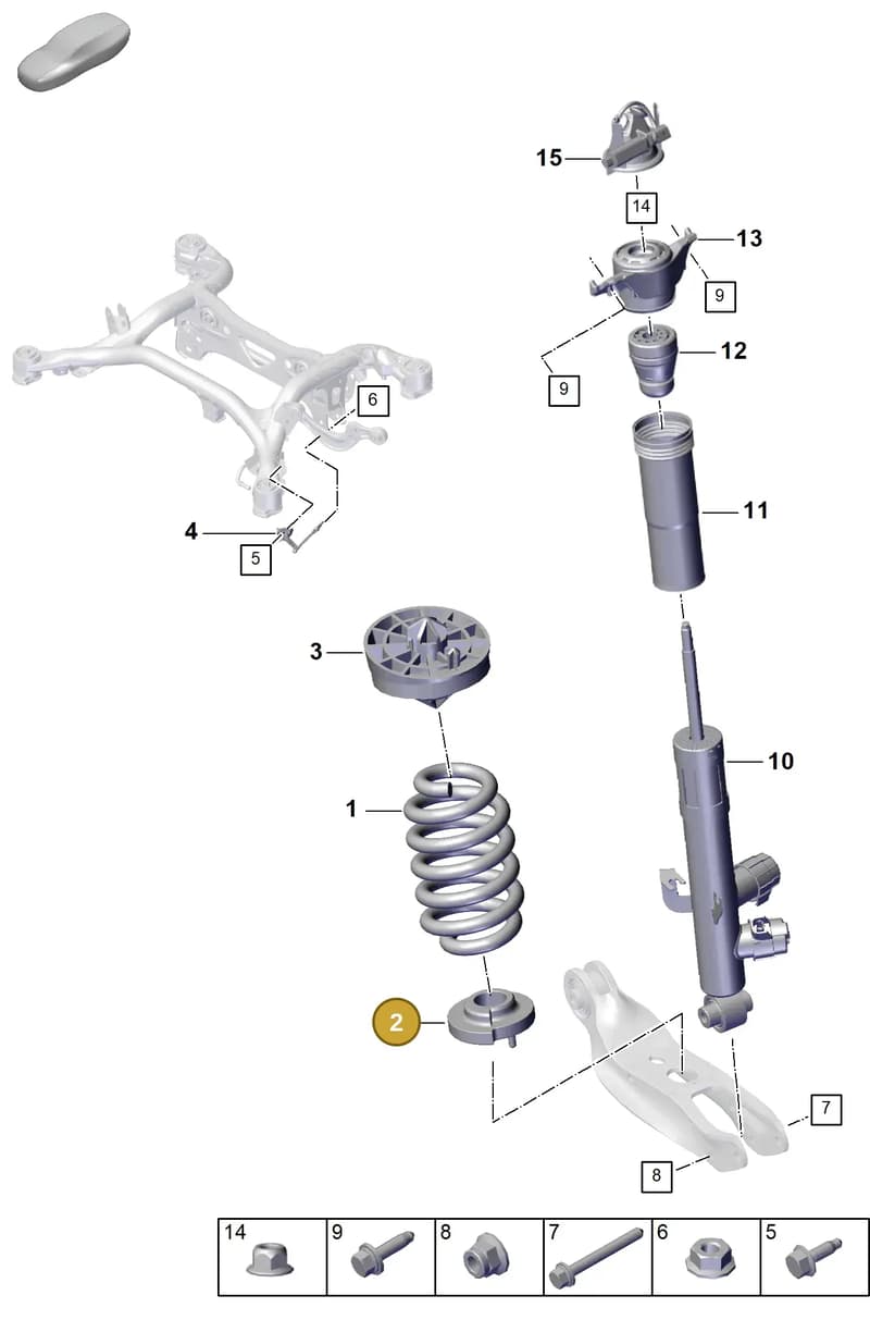 PAB512297 — Porsche Cayenne Coupe (2023-2023) diagram p60502010, position 2