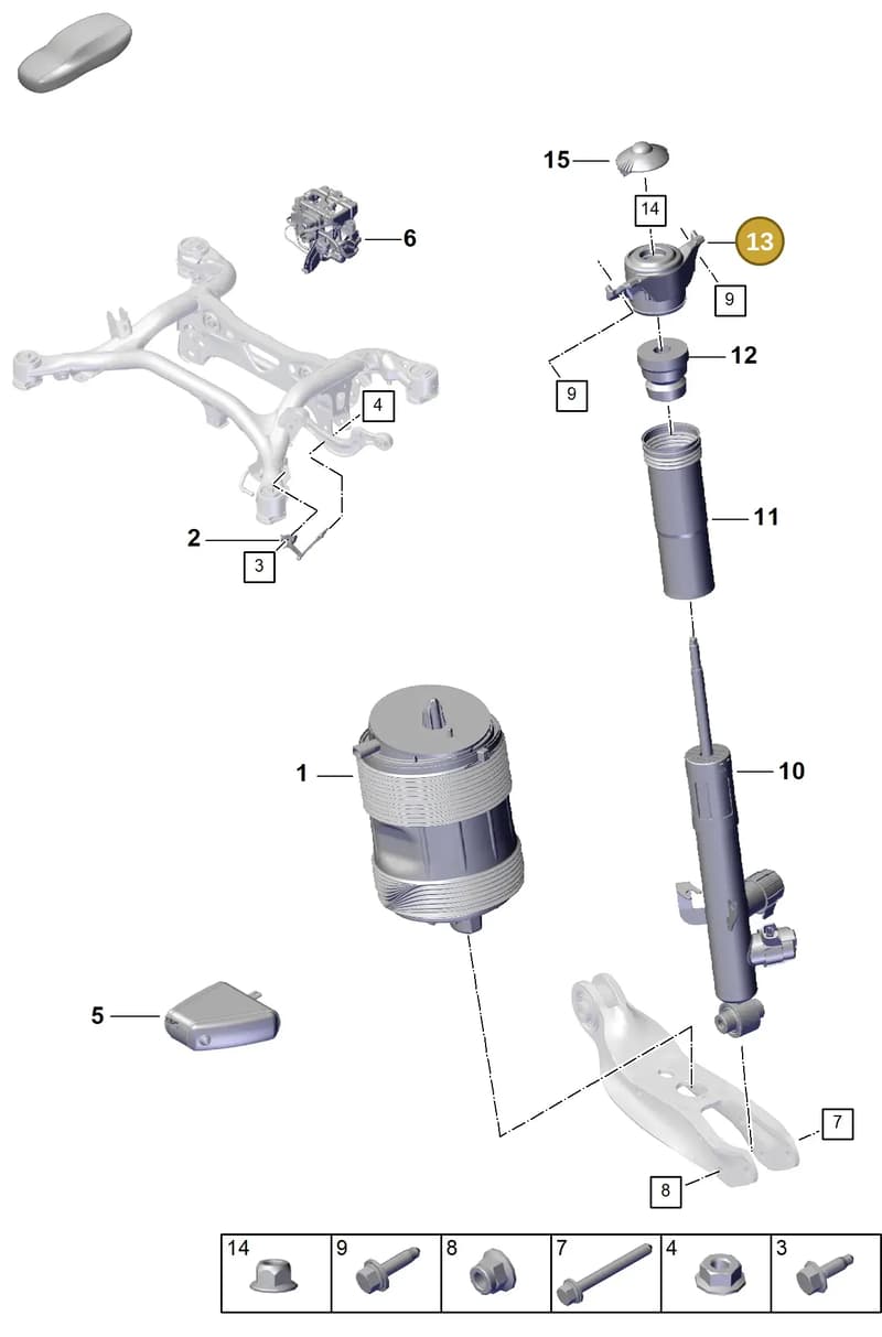 PAB513353B — Porsche Cayenne Coupe (2023-2023) diagram p60502000, position 13