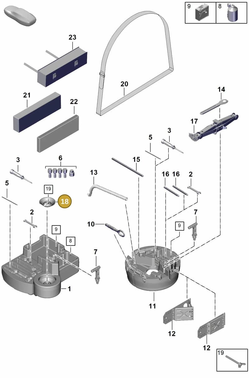 PAB60120500 — Porsche Cayenne Coupe (2023-2023) diagram p60001000, position 18