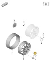 PAB601361 Porsche Rubber Valve