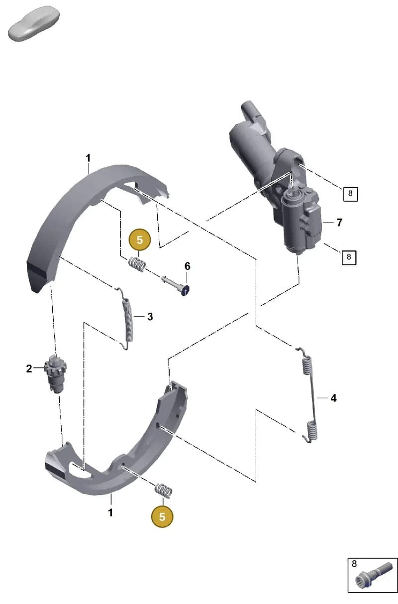 PAB60958300 — Porsche Cayenne Coupe (2023-2023) diagram p60603500, position 5