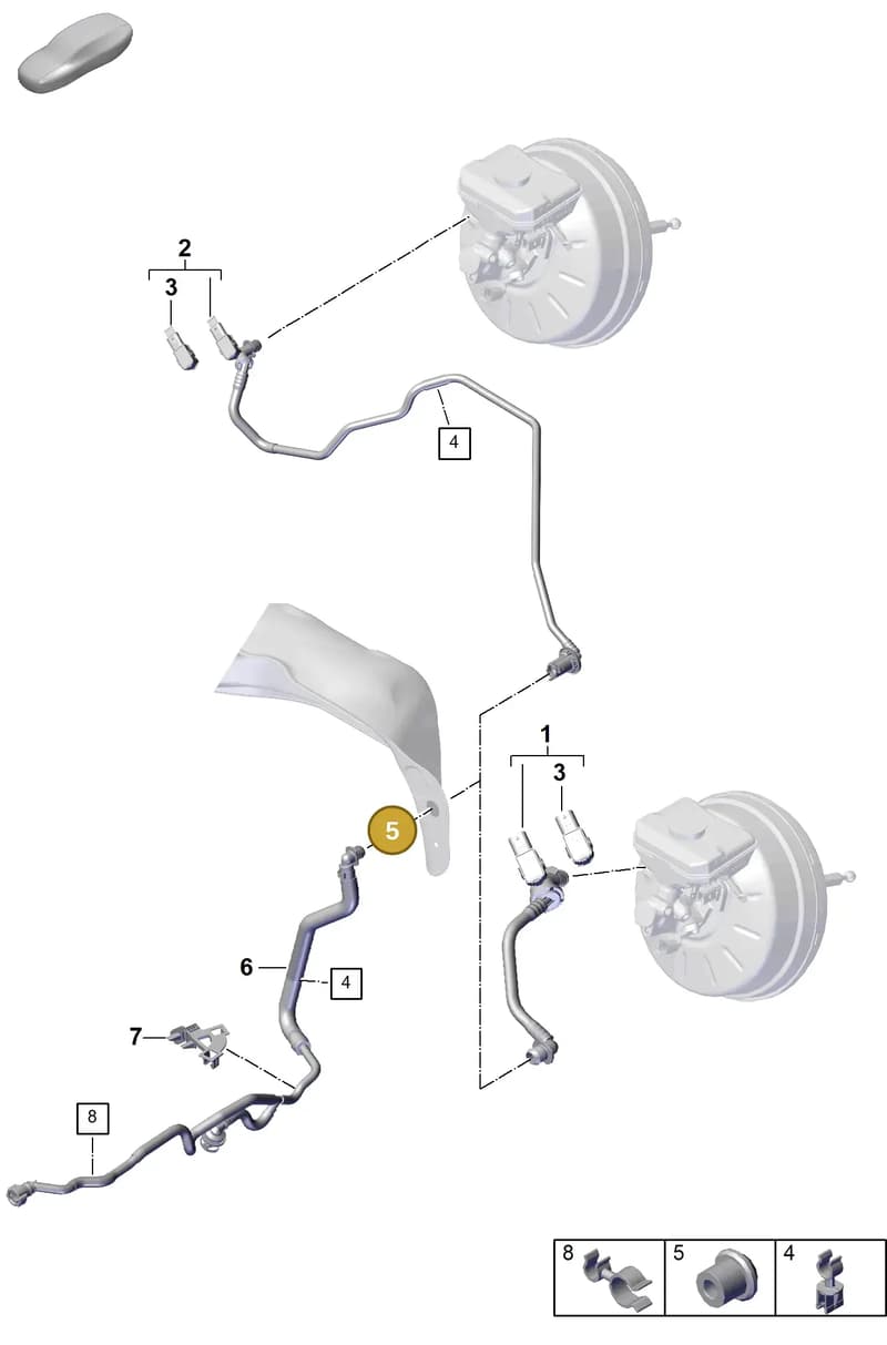PAB61174300 — Porsche Cayenne Coupe (2023-2023) diagram p60604500, position 5