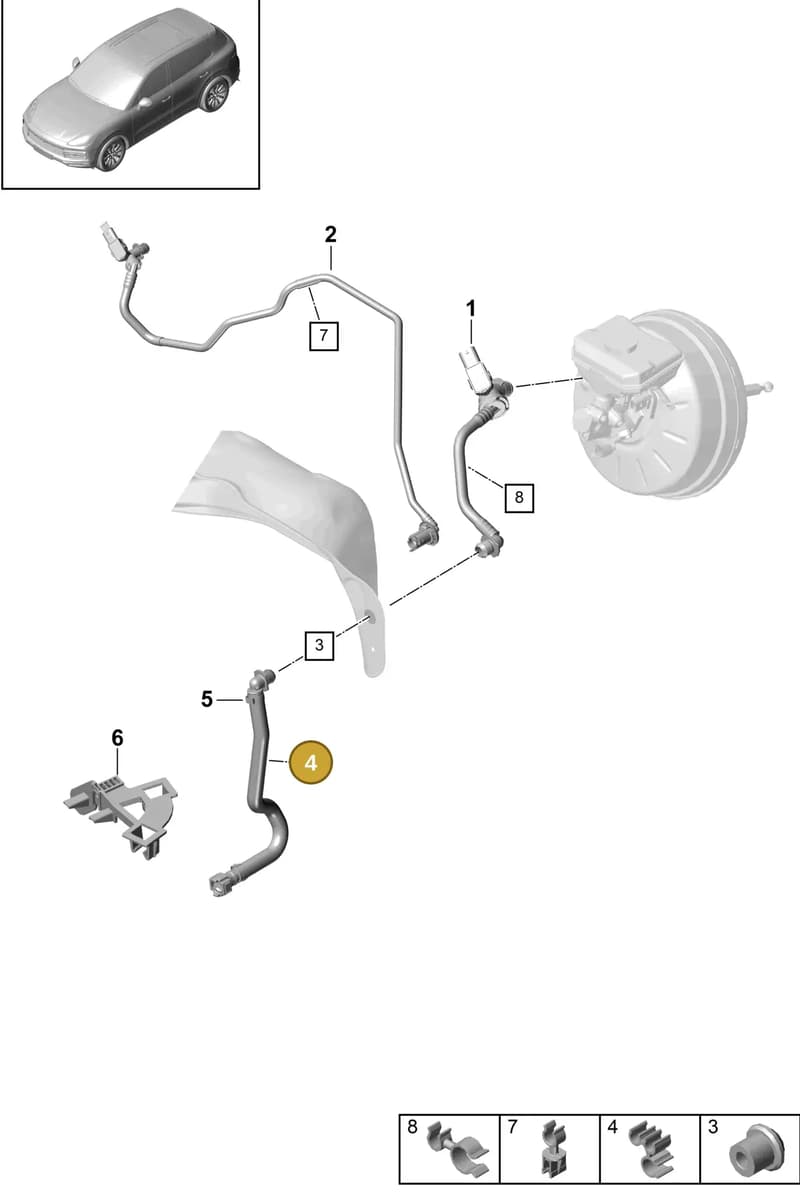 PAB61179702 — Porsche Cayenne (2017-2023) diagram p51604050, position 4