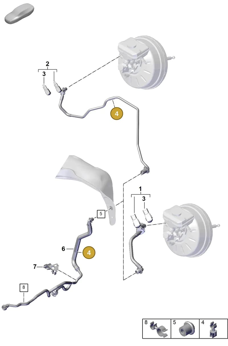 PAB61179702 — Porsche Cayenne Coupe (2023-2023) diagram p60604500, position 4
