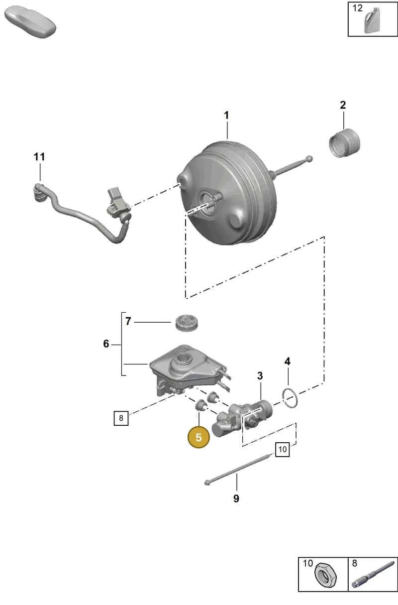 PAB611817 — Porsche Boxster Spyder (2019-2020) diagram p55604000, position 5