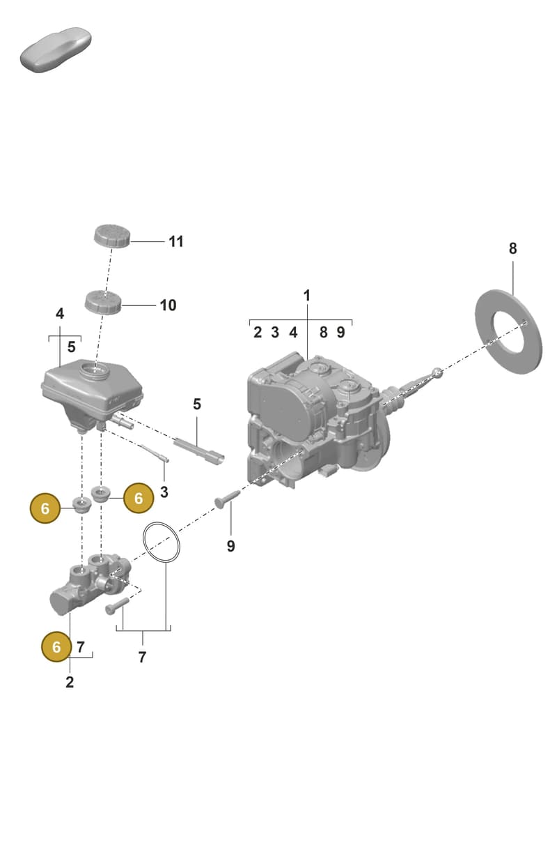 PAB611817 — Porsche Panamera (2020-2023) diagram p58000002, position 6
