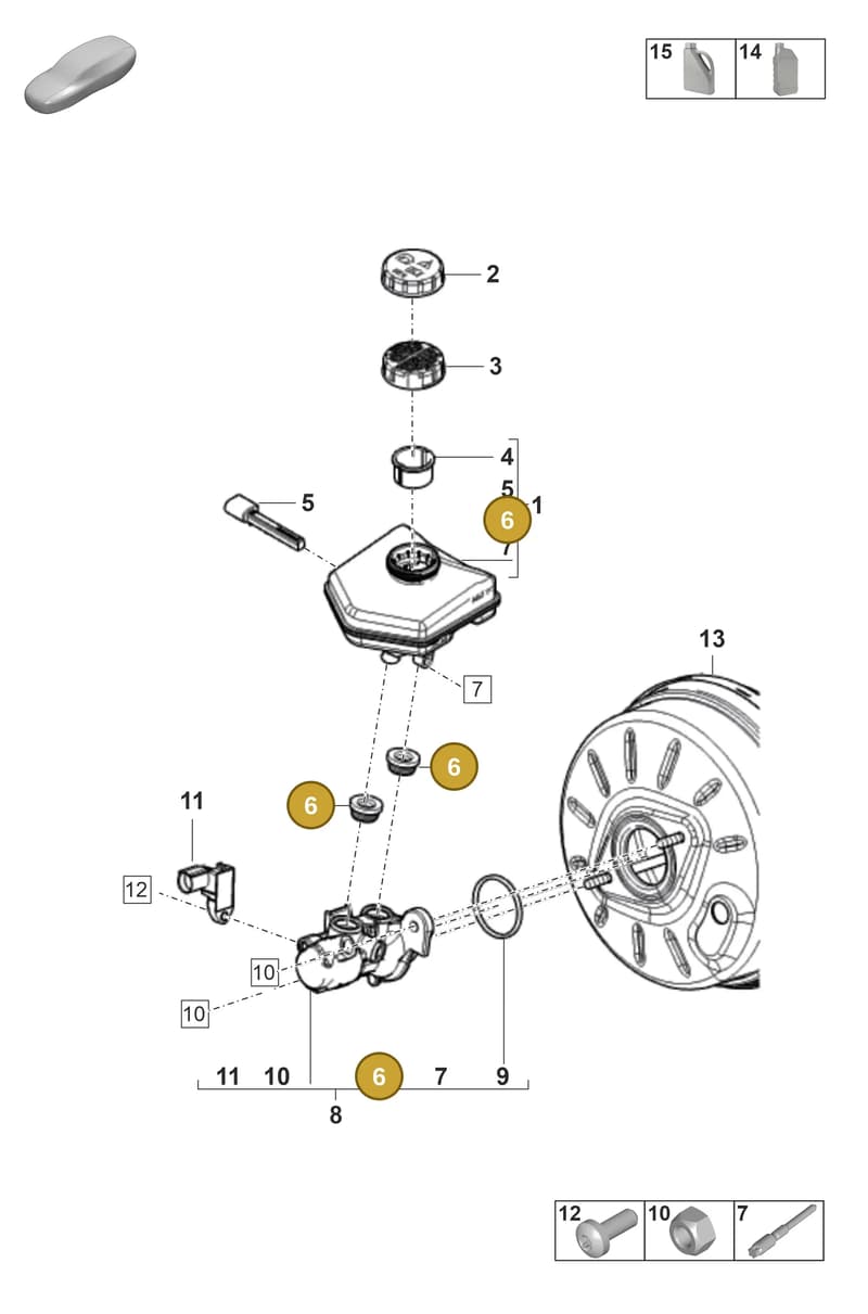 PAB611817 — Porsche Panamera (2020-2023) diagram p58604000, position 6