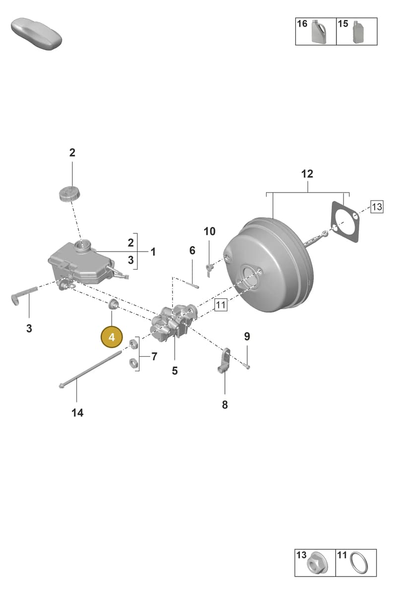 PAB611817 — Porsche 911 (2021-2022) diagram p59604000, position 4