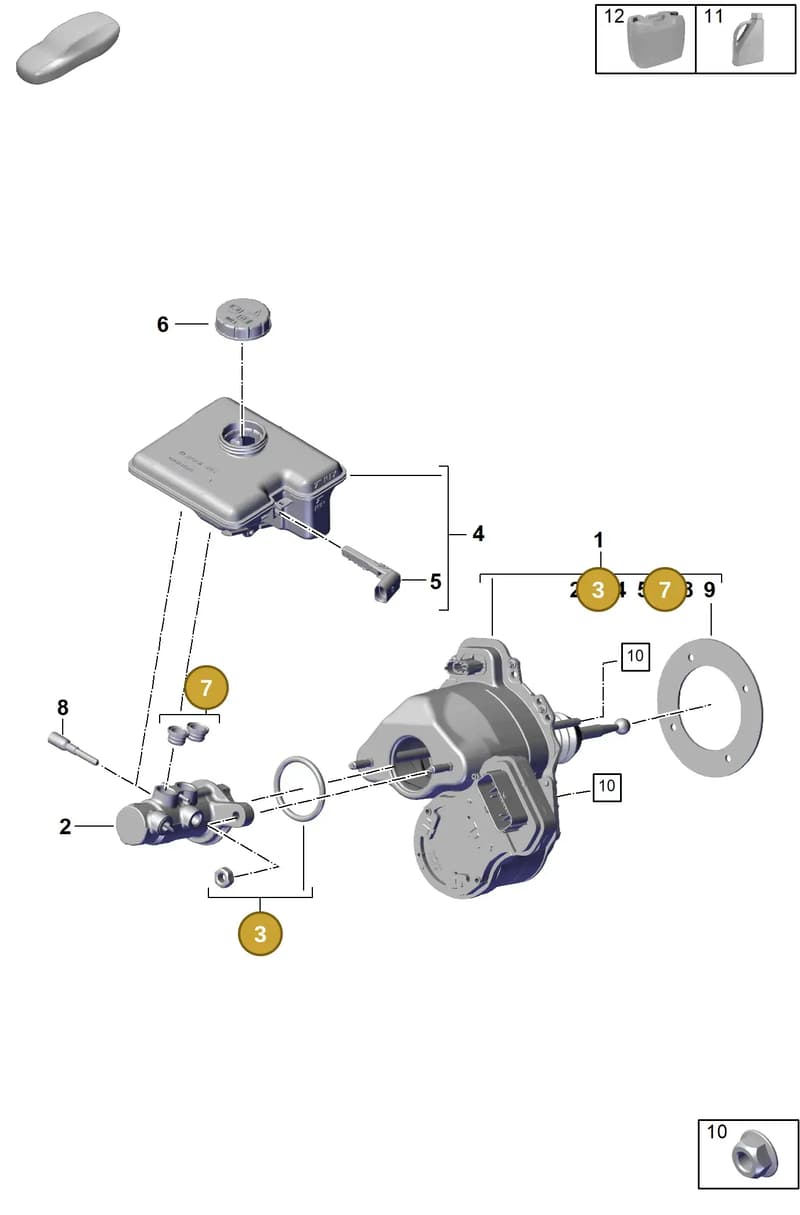 PAB611817A — Porsche Cayenne Coupe (2023-2023) diagram p60604010, position 3+7