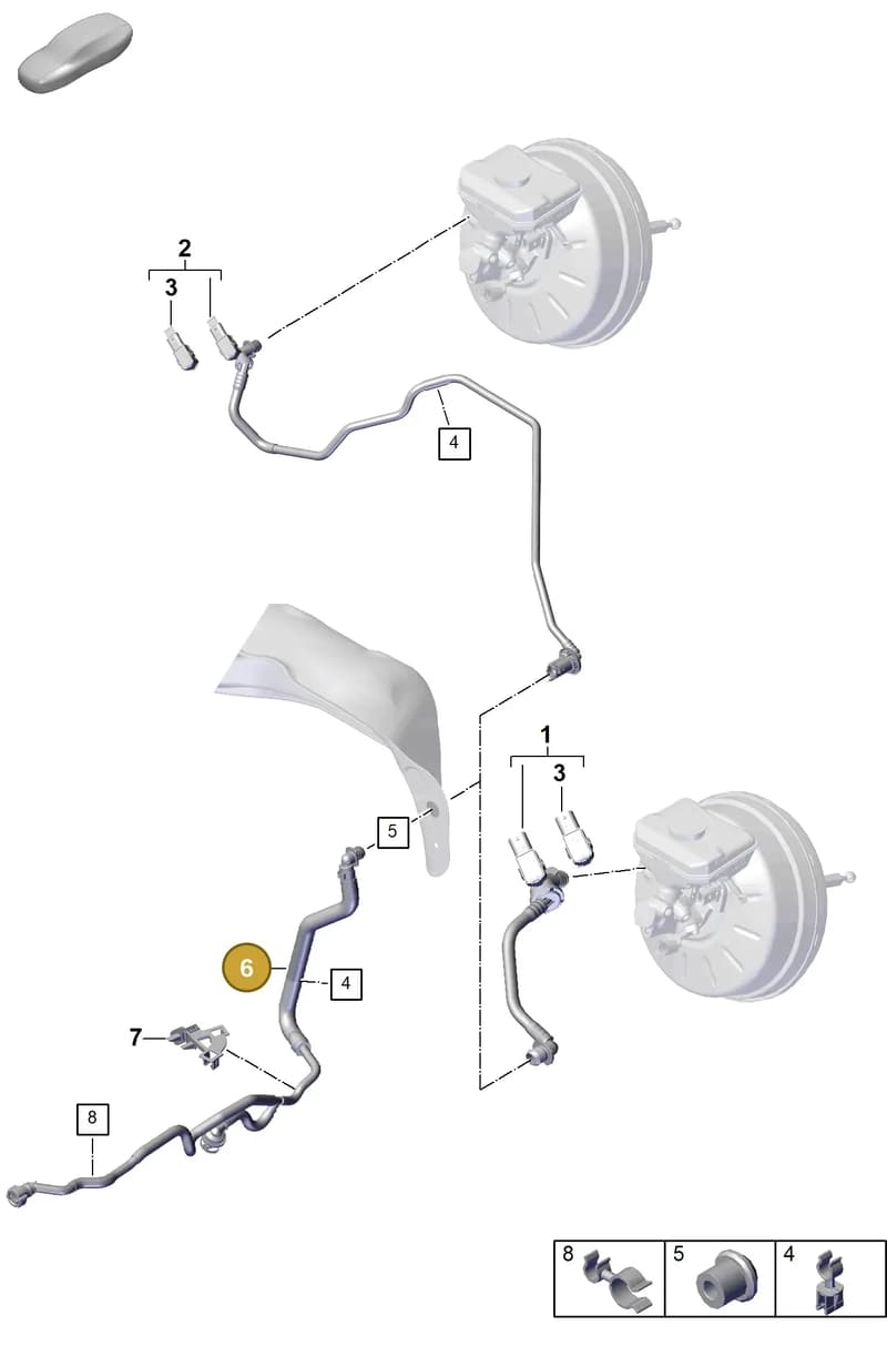 PAB611931B — Porsche Cayenne Coupe (2023-2023) diagram p60604500, position 6