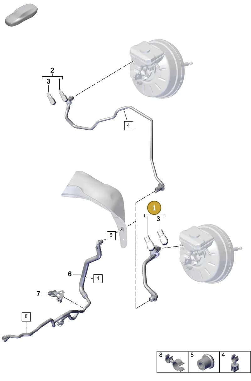PAB611931 — Porsche Cayenne Coupe (2023-2023) diagram p60604500, position 1