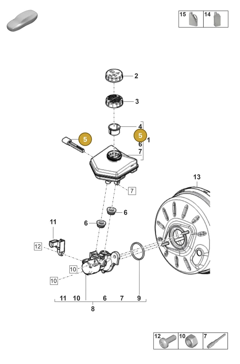 PAB612250 — Porsche Panamera (2020-2023) diagram p58604000, position 5