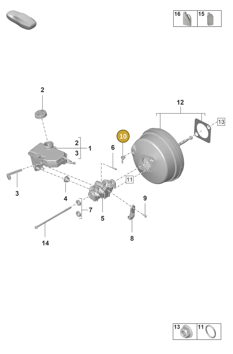 PAB612250 — Porsche 911 (2021-2022) diagram p59604000, position 10