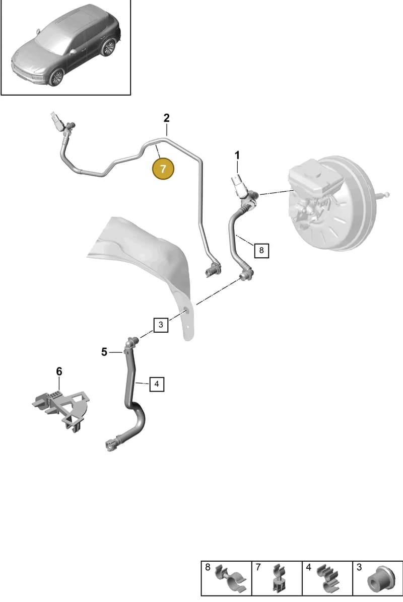 PAB61279702 — Porsche Cayenne (2017-2023) diagram p51604050, position 7