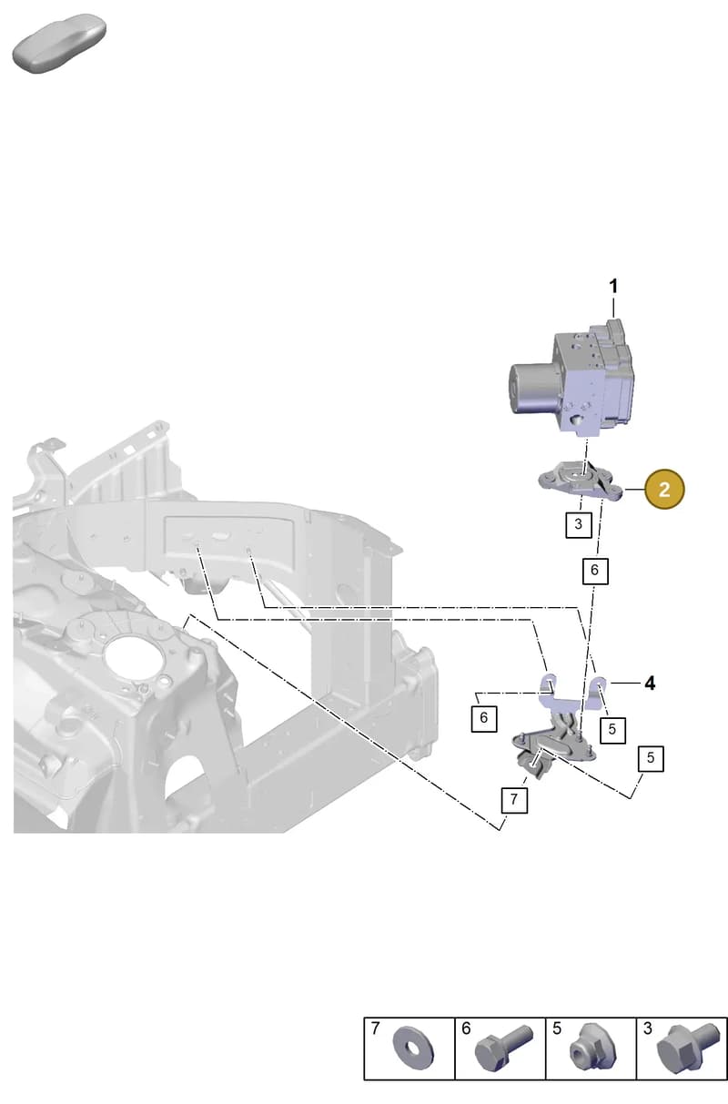 PAB614235 — Porsche Cayenne Coupe (2023-2023) diagram p60605000, position 2