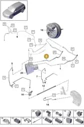 PAB61470610 Porsche Brake Line