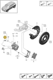 PAB615121 Porsche Sender Wire (Padding Wear Indicator)