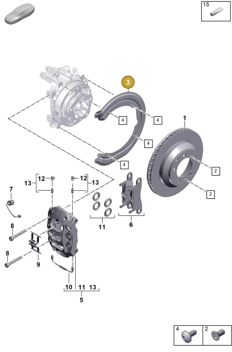 PAB61561100 — Porsche Cayenne Coupe (2023-2023) diagram p60603000, position 3
