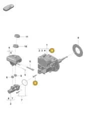 PAB698181A Porsche 1 Set Attachment Parts