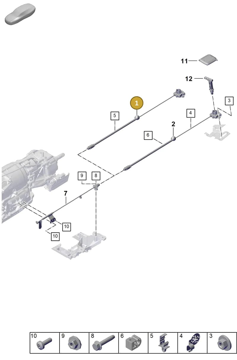 PAB713035D — Porsche Cayenne Coupe (2023-2023) diagram p60701050, position 1
