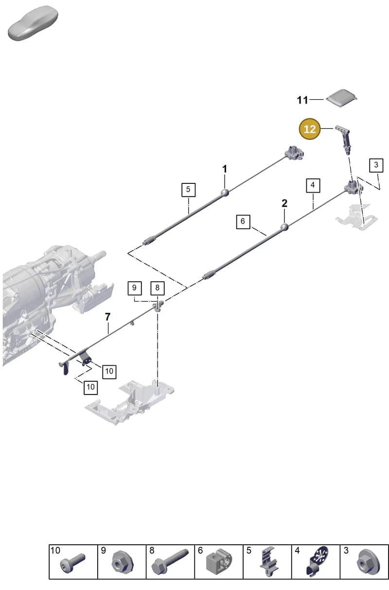 PAB71320100 — Porsche Cayenne Coupe (2023-2023) diagram p60701050, position 12