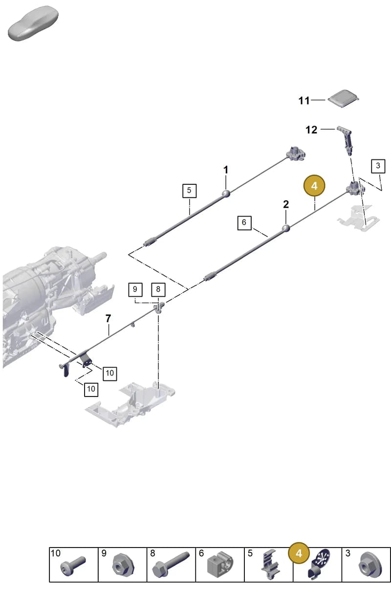 PAB713850 — Porsche Cayenne Coupe (2023-2023) diagram p60701050, position 4