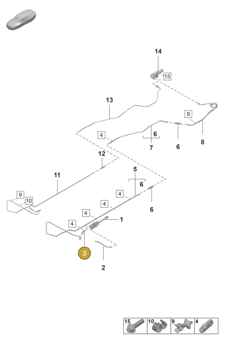 PAB721453 — Porsche 911 (2021-2022) diagram p59703000, position 3