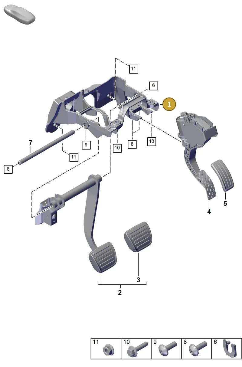 PAB72311710 — Porsche Cayenne Coupe (2023-2023) diagram p60702200, position 1