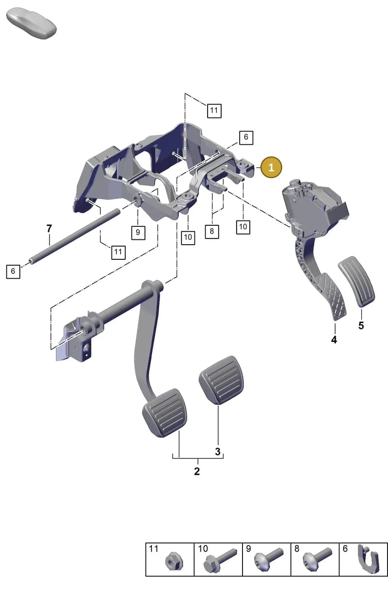PAB723117B — Porsche Cayenne (2017-2023) diagram p51000010, position 1
