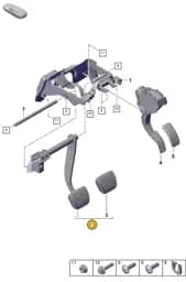 PAB72314030 Porsche Brake Pedal