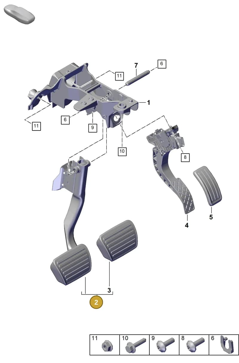 PAB723140 — Porsche Cayenne Coupe (2023-2023) diagram p60702000, position 2