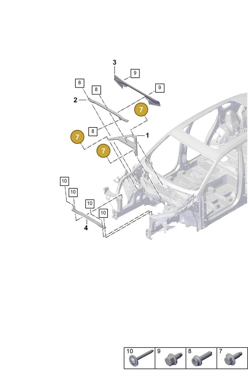 PAB801283GRV — Porsche Cayenne (2017-2023) diagram p51801010, position 7