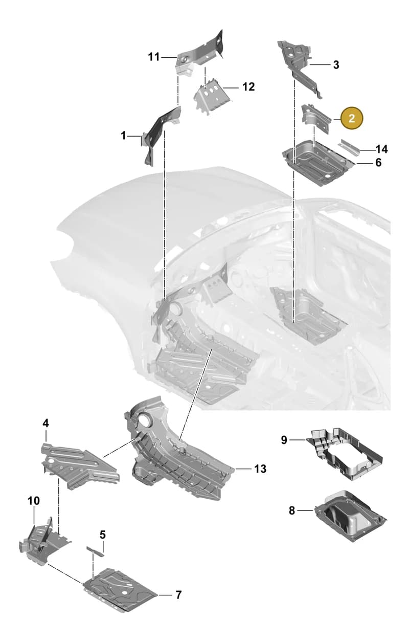 PAB804792GRV — Porsche Cayenne Hybrid Coupe (2023-) diagram p60801200, position 2
