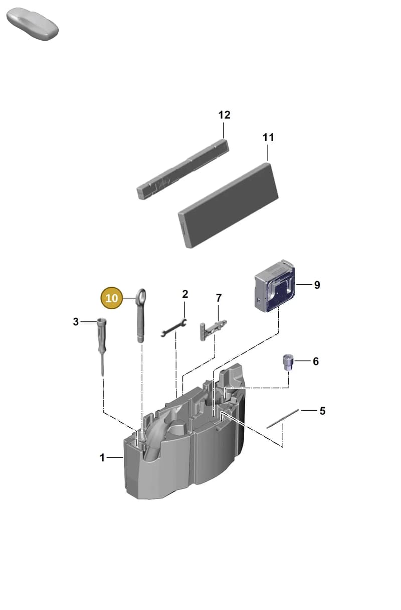PAB80561500 — Porsche Cayenne Coupe (2023-2023) diagram p60001100, position 10
