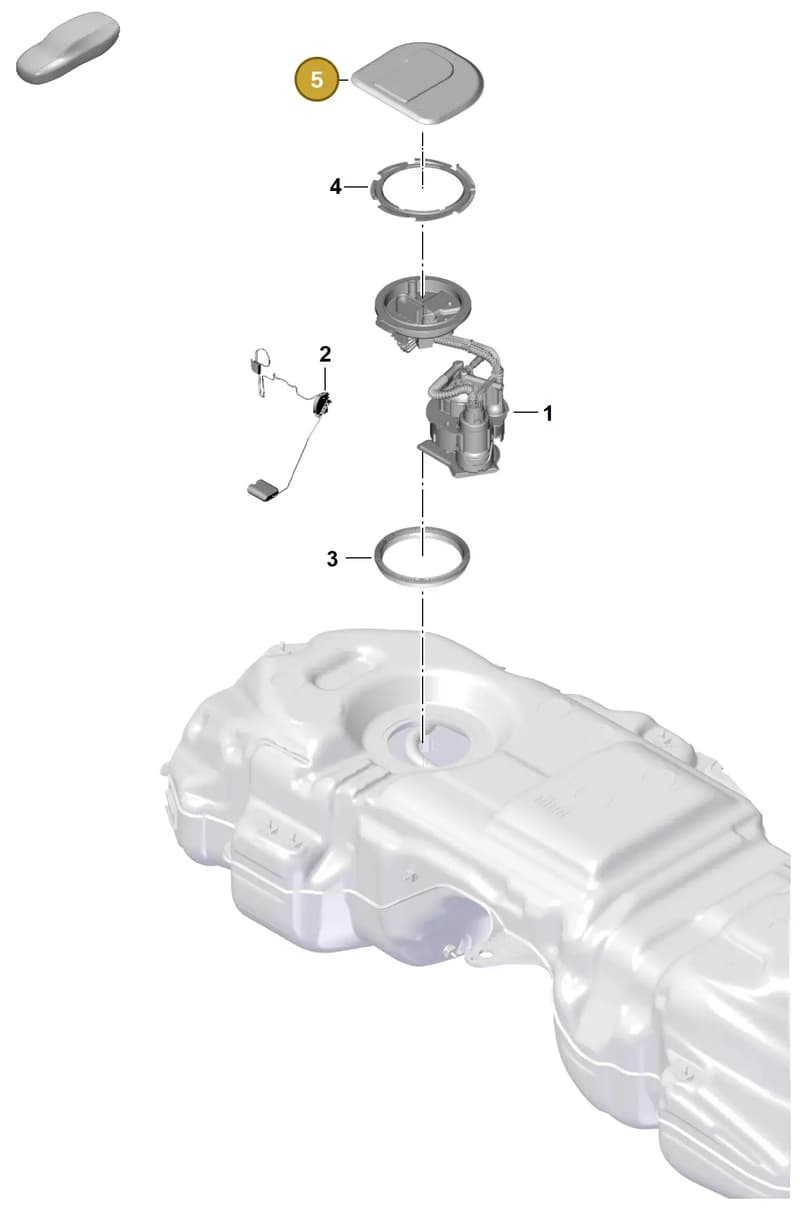 PAB80577700 — Porsche Cayenne Coupe (2023-2023) diagram p60201050, position 5
