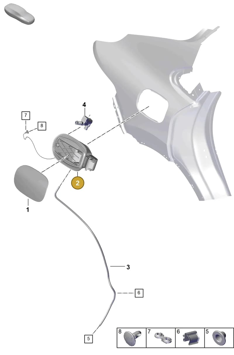 PAB809857D — Porsche Cayenne Coupe (2023-2023) diagram p60801650, position 2