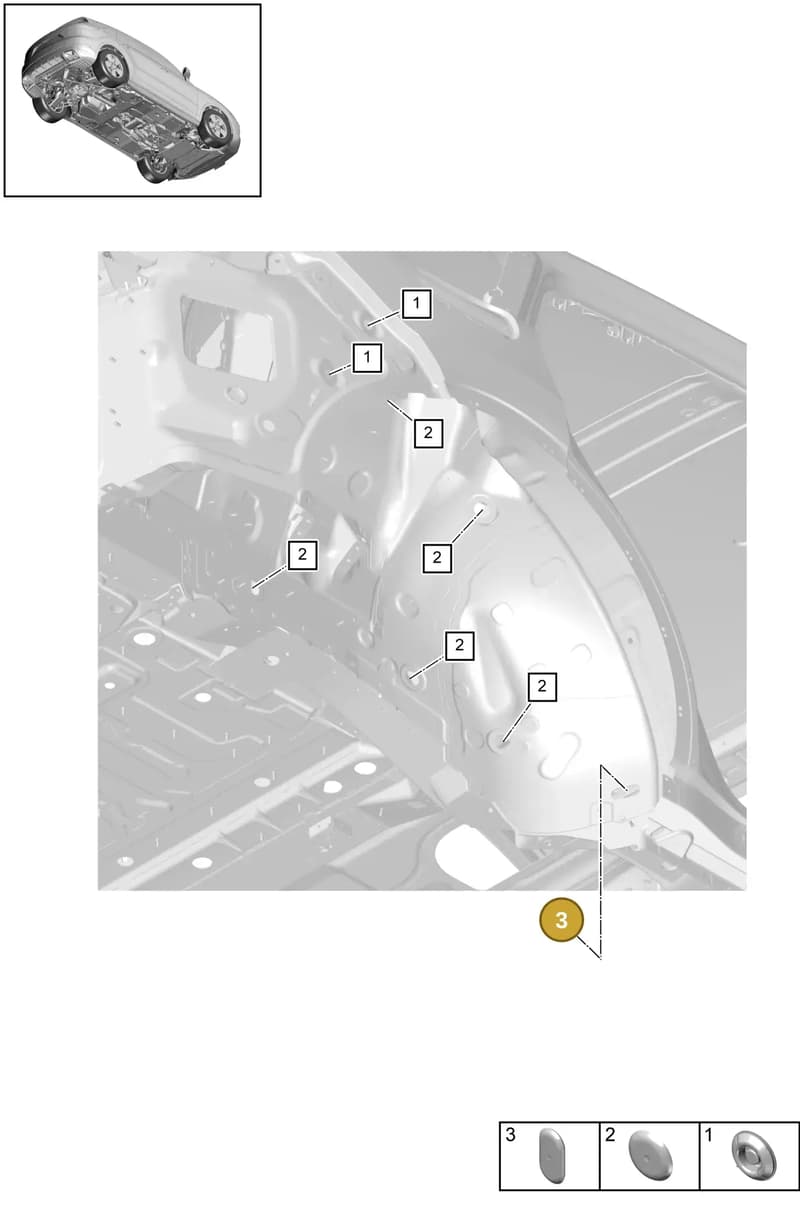PAB813583 — Porsche Cayenne Coupe (2023-2023) diagram p51806070, position 3