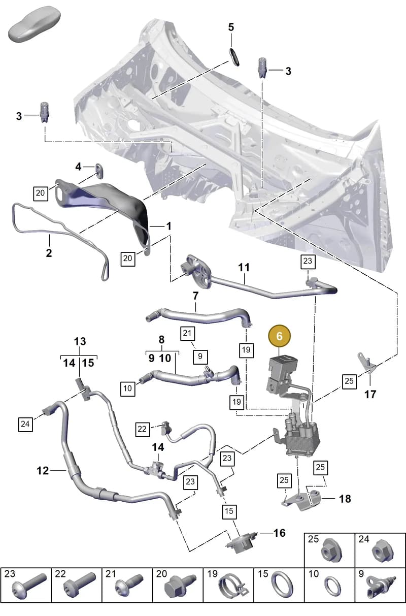 PAB816112A — Porsche Cayenne Coupe (2023-2023) diagram p60815000, position 6