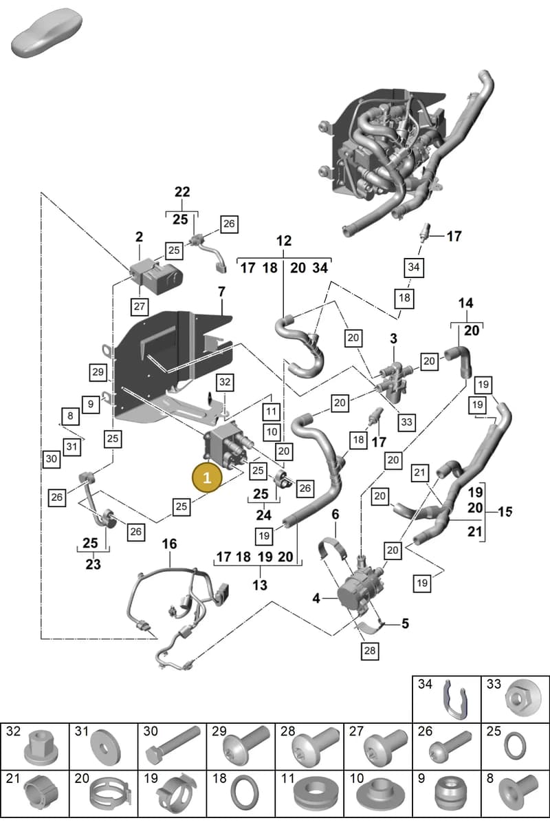 PAB816115 — Porsche Panamera (2023-2025) diagram p58815300, position 1