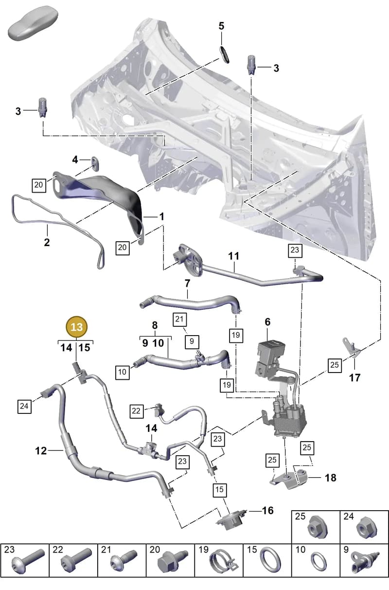 PAB816720A — Porsche Cayenne Coupe (2023-2023) diagram p60815000, position 13